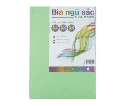 Bìa màu A3 160 gsm - Xanh lá