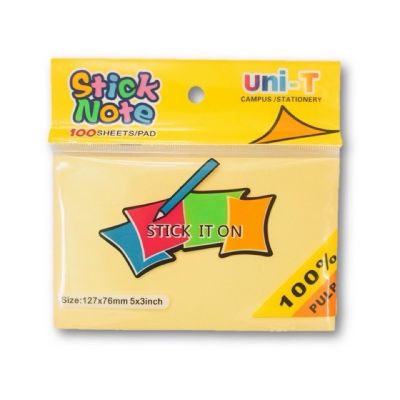 Giấy note vàng 3x5 uni - T