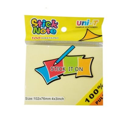 Giấy note vàng 3x4 uni - T