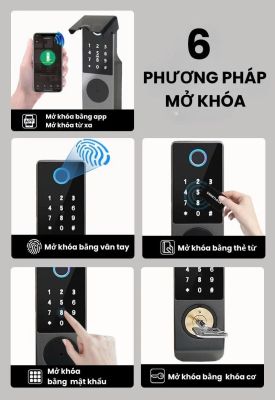 Khóa cửa cổng thông minh 2 chiều chống nước DK67052